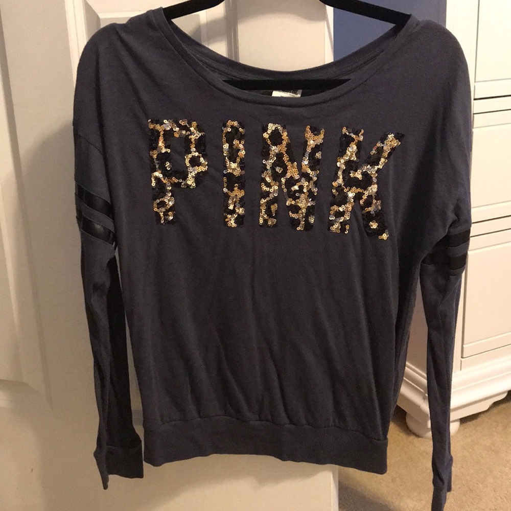 Pink long sleeve with sequins